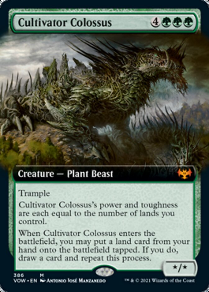 Cultivator Colossus (Extended Art) [Innistrad: Crimson Vow] [Foil]