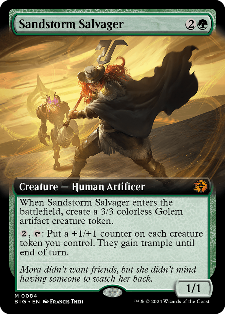 Sandstorm Salvager (Extended Art) [Outlaws of Thunder Junction: The Big Score] [Foil]