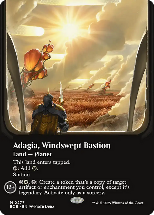 Adagia, Windswept Bastion (Borderless) [Edge of Eternities] [Foil]