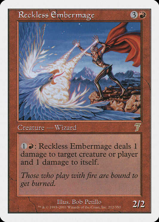 Reckless Embermage [Seventh Edition] [Foil]