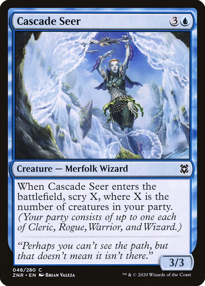 Cascade Seer [Zendikar Rising] [Foil]
