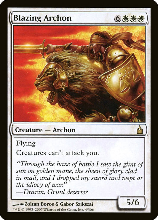 Blazing Archon [Ravnica: City of Guilds] [Foil]