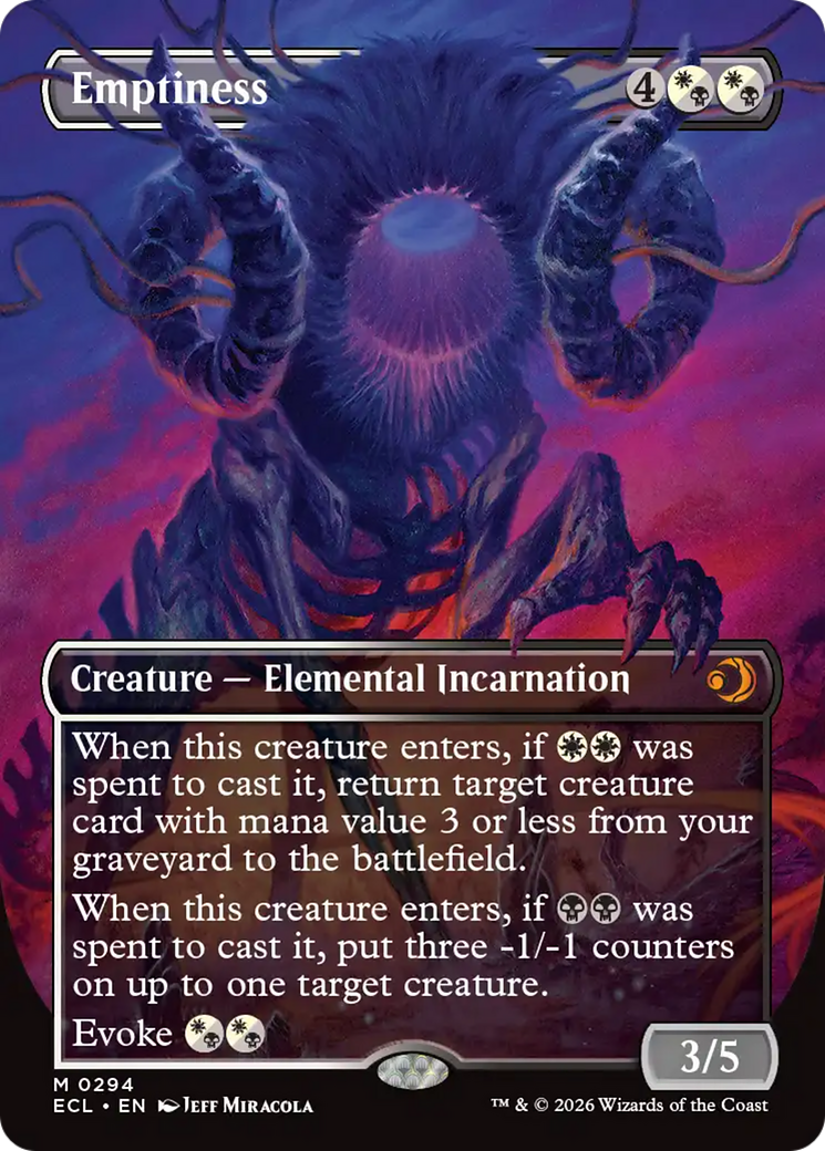 Emptiness (Borderless) [Lorwyn Eclipsed] [Foil]