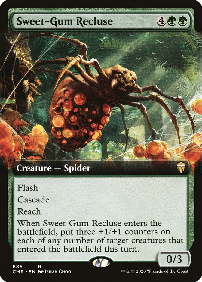 Sweet-Gum Recluse (Extended Art) [Commander Legends] [Foil]