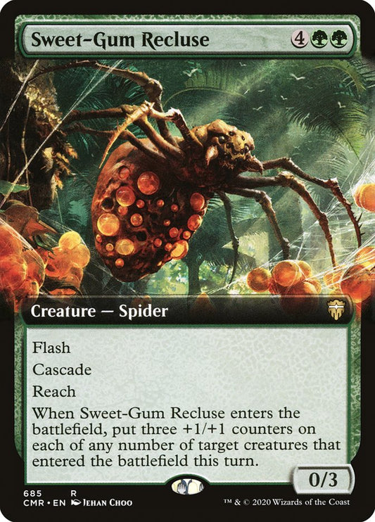 Sweet-Gum Recluse (Extended Art) [Commander Legends] [Foil]