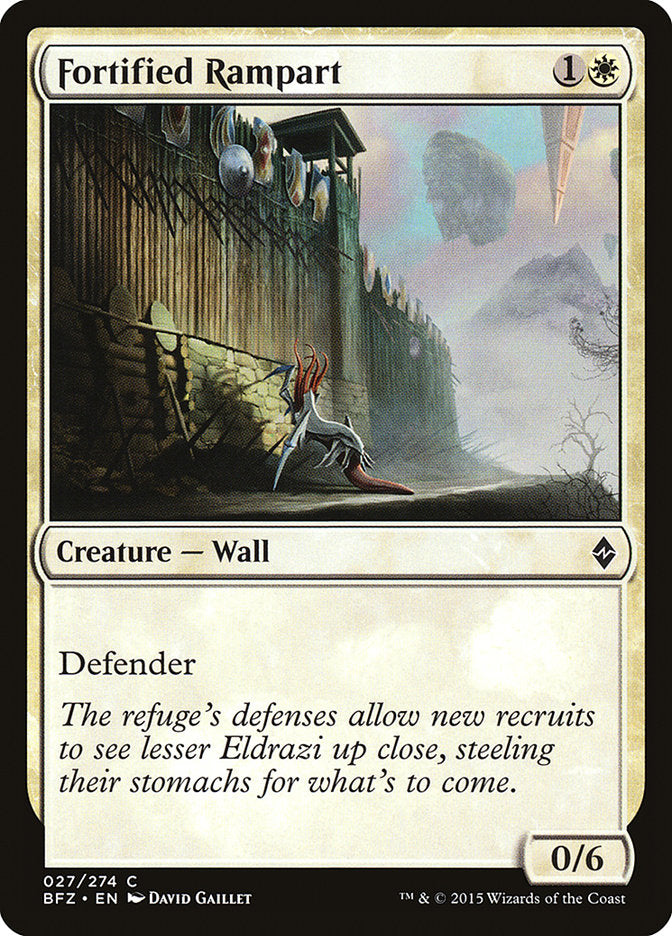 Fortified Rampart [Battle for Zendikar] [Foil]