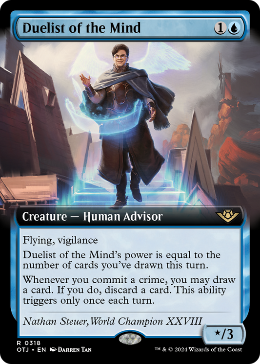 Duelist of the Mind (Extended Art) [Outlaws of Thunder Junction] [Foil]