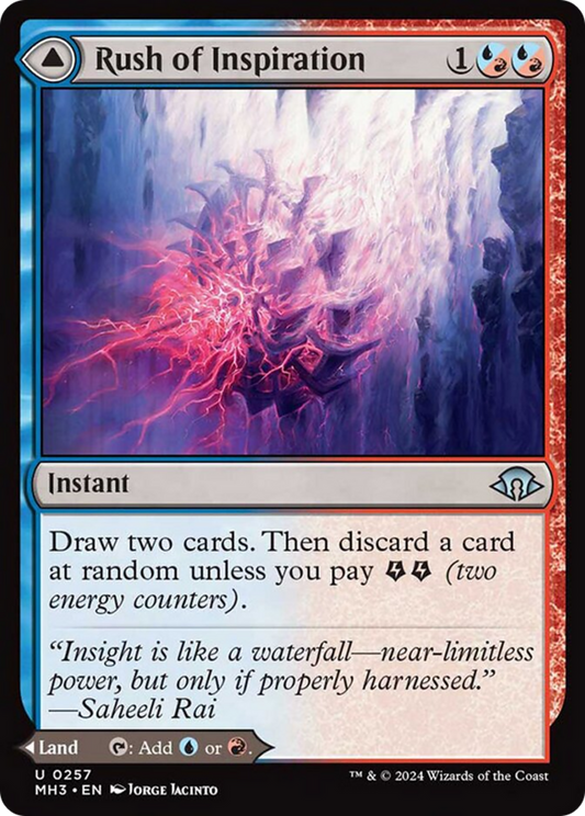 Rush of Inspiration // Crackling Falls [Modern Horizons 3] [Foil]