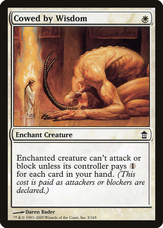 Cowed by Wisdom [Saviors of Kamigawa] [Foil]