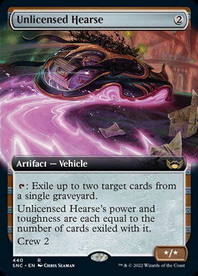 Unlicensed Hearse (Extended Art) [Streets of New Capenna] [Foil]