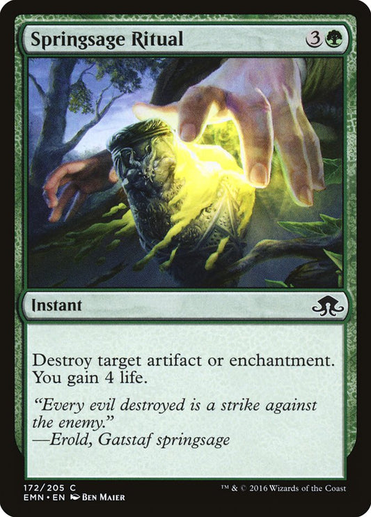 Springsage Ritual [Eldritch Moon] [Foil]
