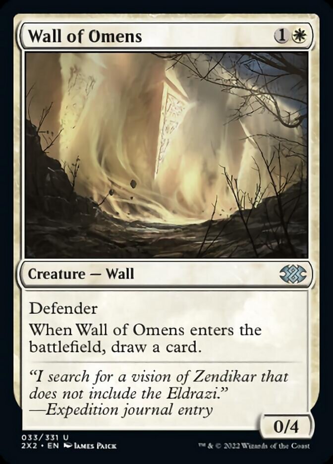 Wall of Omens [Double Masters 2022] [Foil]
