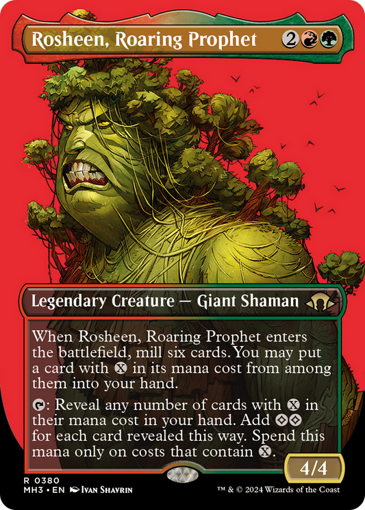 Rosheen, Roaring Prophet (Borderless) [Modern Horizons 3] [Foil]