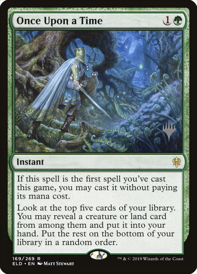 Once Upon a Time (Promo Pack) [Throne of Eldraine Promos] [Foil]