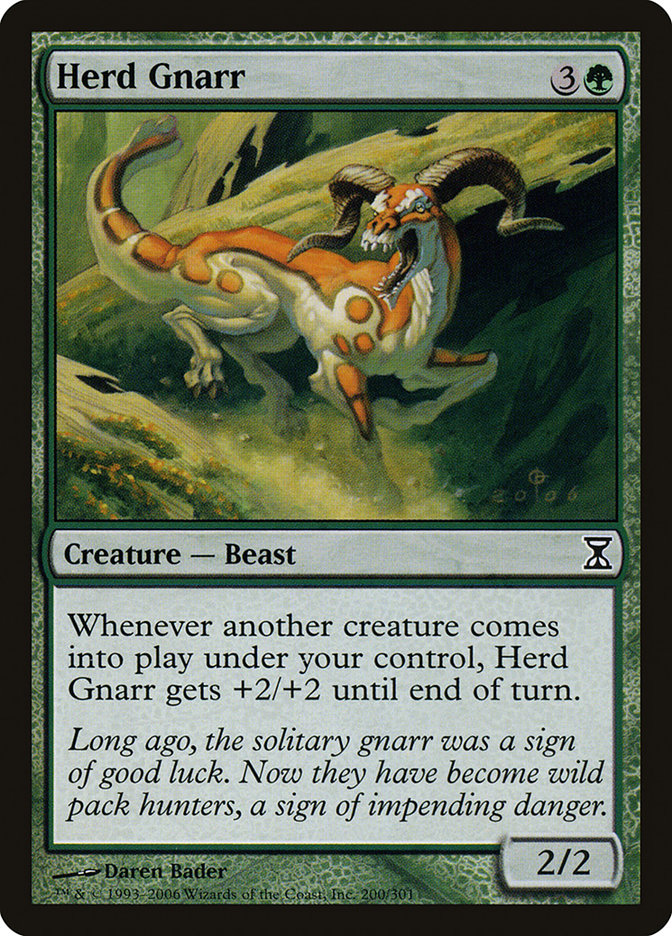 Herd Gnarr [Time Spiral] [Foil]