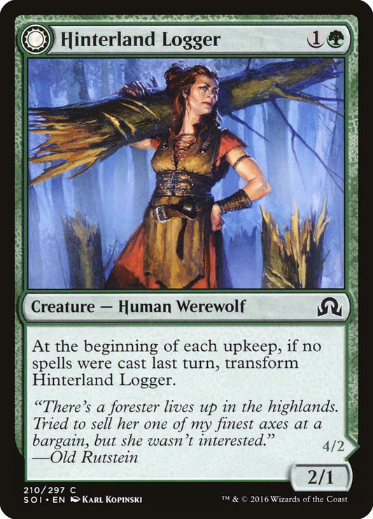 Hinterland Logger // Timber Shredder [Shadows over Innistrad] [Foil]