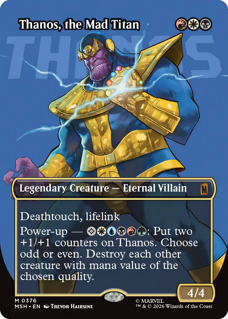 Thanos, the Mad Titan (Borderless) (0376) [Marvel Super Heroes]