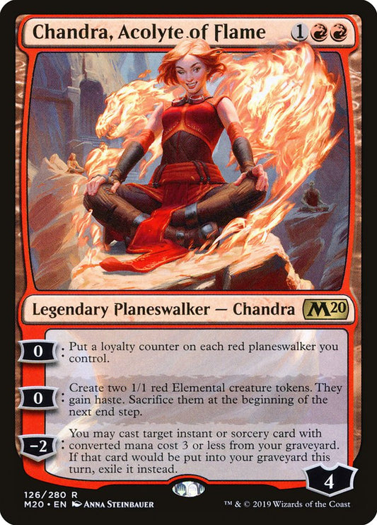 Chandra, Acolyte of Flame [Core Set 2020] [Foil]