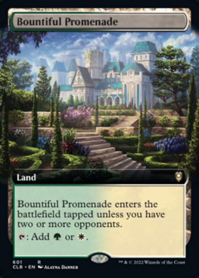 Bountiful Promenade (Extended Art) [Commander Legends: Battle for Baldur's Gate] [Foil]