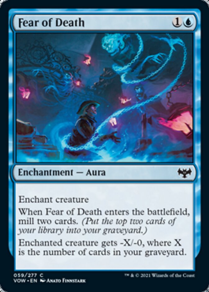 Fear of Death [Innistrad: Crimson Vow] [Foil]