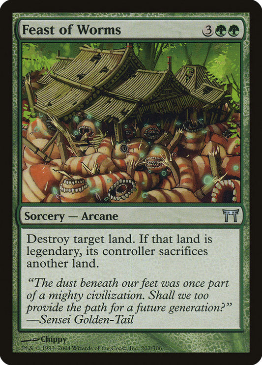 Feast of Worms [Champions of Kamigawa] [Foil]