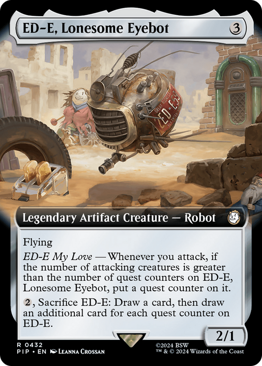 ED-E, Lonesome Eyebot (Extended Art) [Fallout] [Foil]