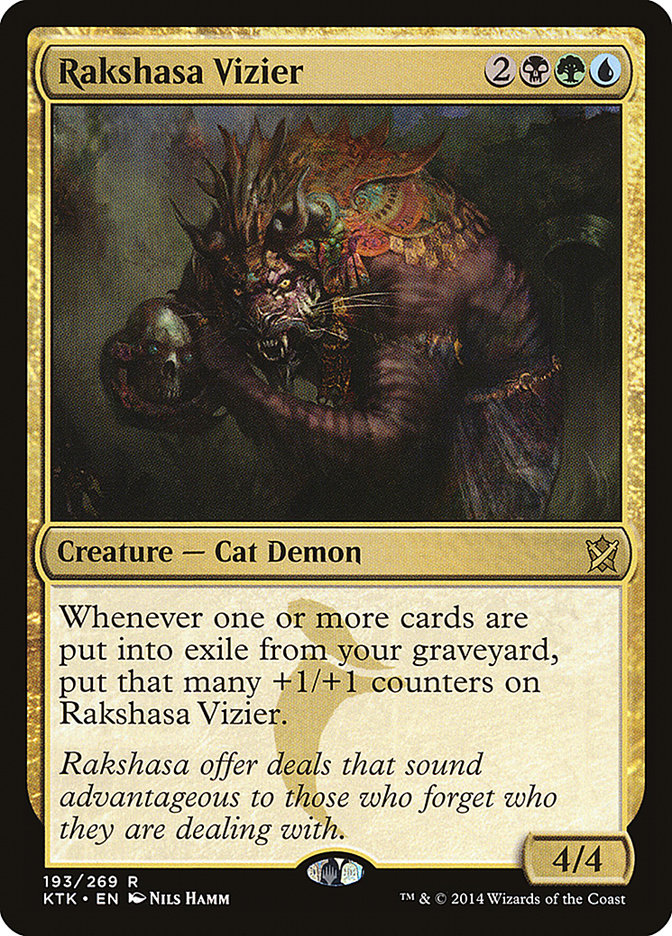 Rakshasa Vizier [Khans of Tarkir] [Foil]