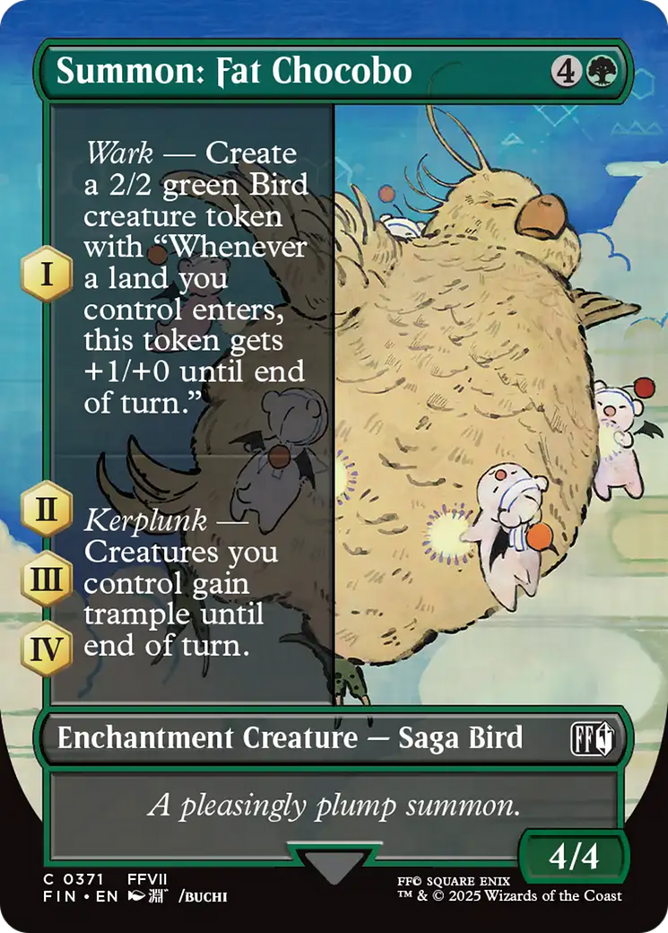 Summon: Fat Chocobo (Borderless) [FINAL FANTASY] [Foil]