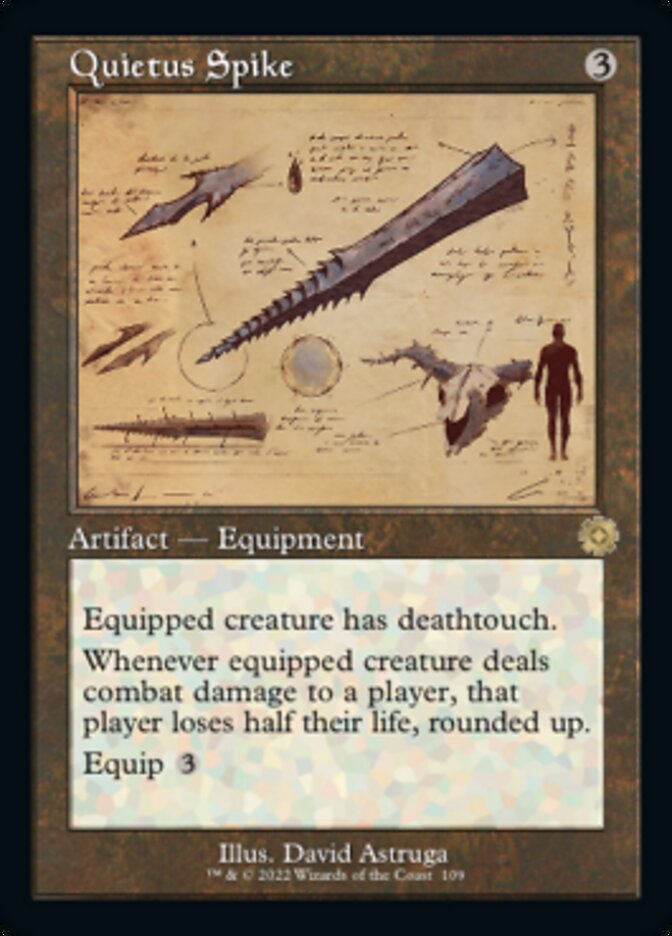 Quietus Spike (Retro Schematic) [The Brothers' War Retro Artifacts] [Foil]