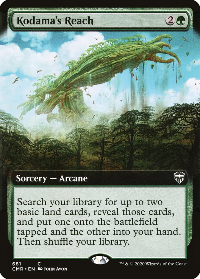 Kodama's Reach (Extended Art) [Commander Legends] [Foil]