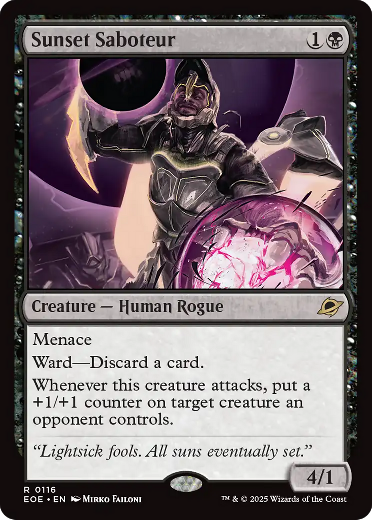 Sunset Saboteur [Edge of Eternities] [Foil]