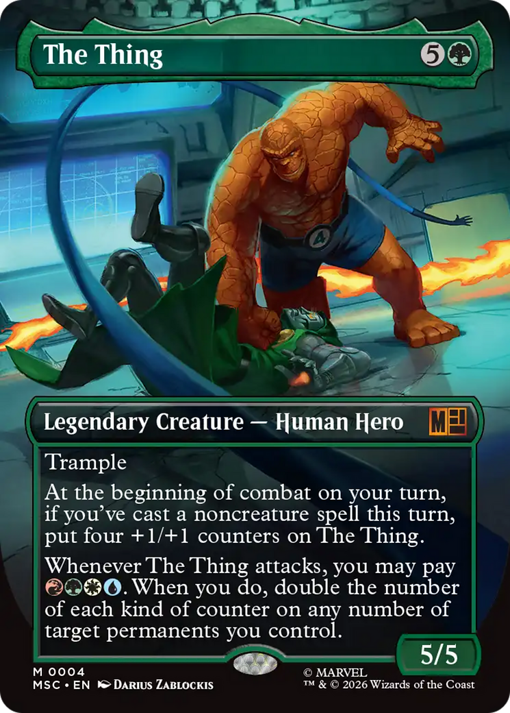 The Thing (Borderless) [Marvel Super Heroes Commander] [Foil]
