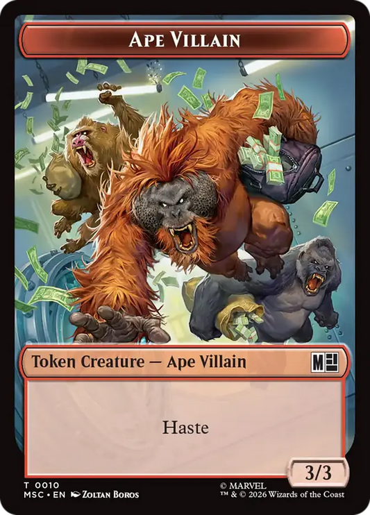 Ape Villain // Copy Double-Sided Token [Marvel Super Heroes Commander]