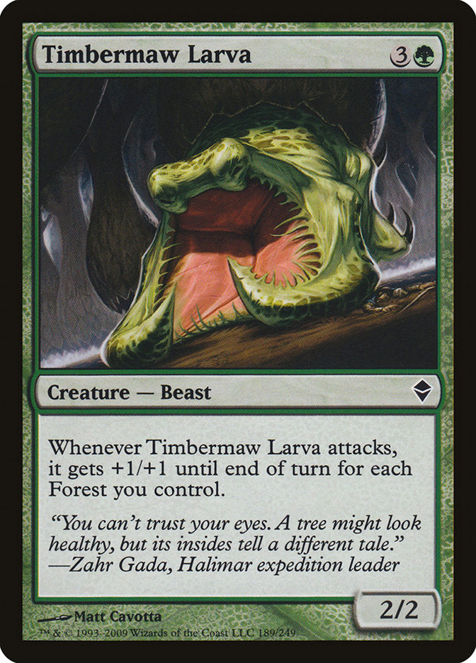 Timbermaw Larva [Zendikar] [Foil]