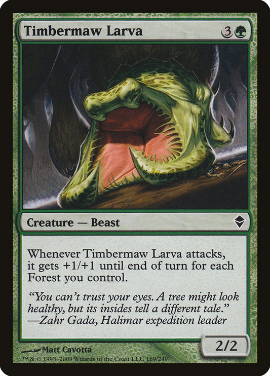 Timbermaw Larva [Zendikar] [Foil]