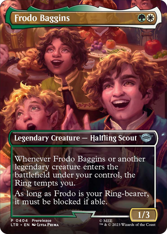 Frodo Baggins (Borderless Alternate Art) [The Lord of the Rings: Tales of Middle-Earth] [Foil]