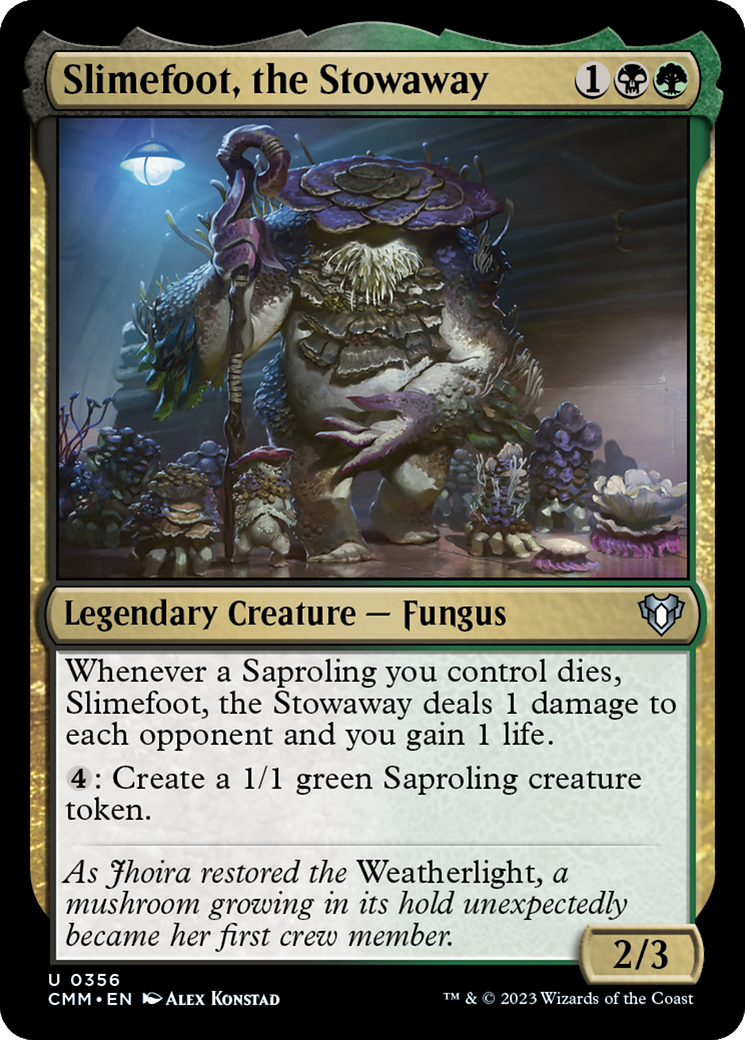 Slimefoot, the Stowaway [Commander Masters] [Foil]