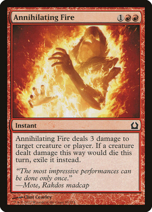 Annihilating Fire [Return to Ravnica] [Foil]