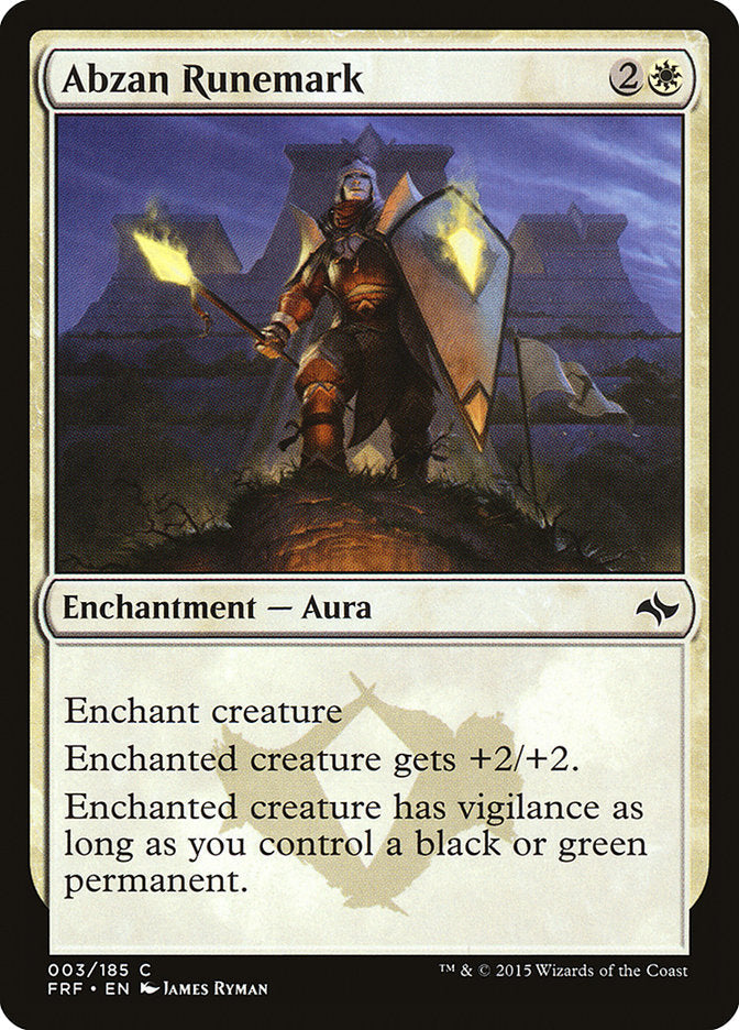 Abzan Runemark [Fate Reforged] [Foil]
