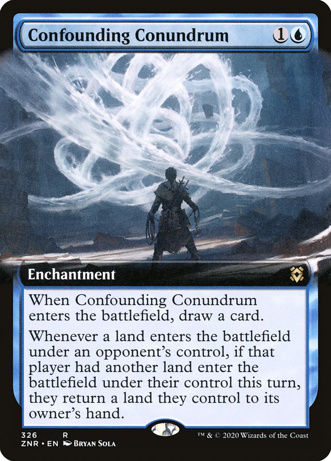 Confounding Conundrum (Extended Art) [Zendikar Rising] [Foil]