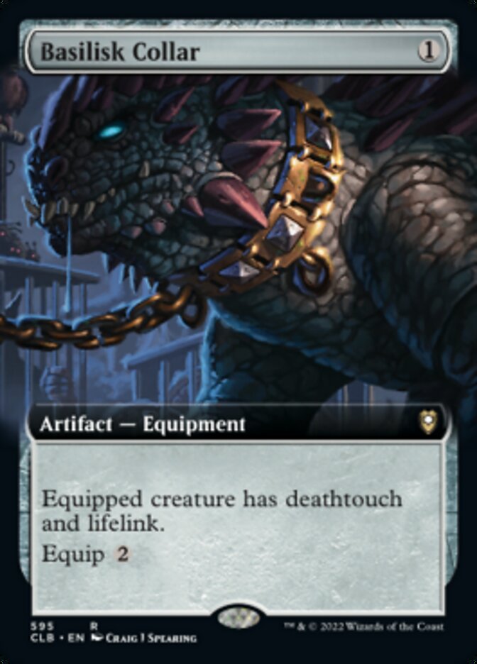 Basilisk Collar (Extended Art) [Commander Legends: Battle for Baldur's Gate] [Foil]