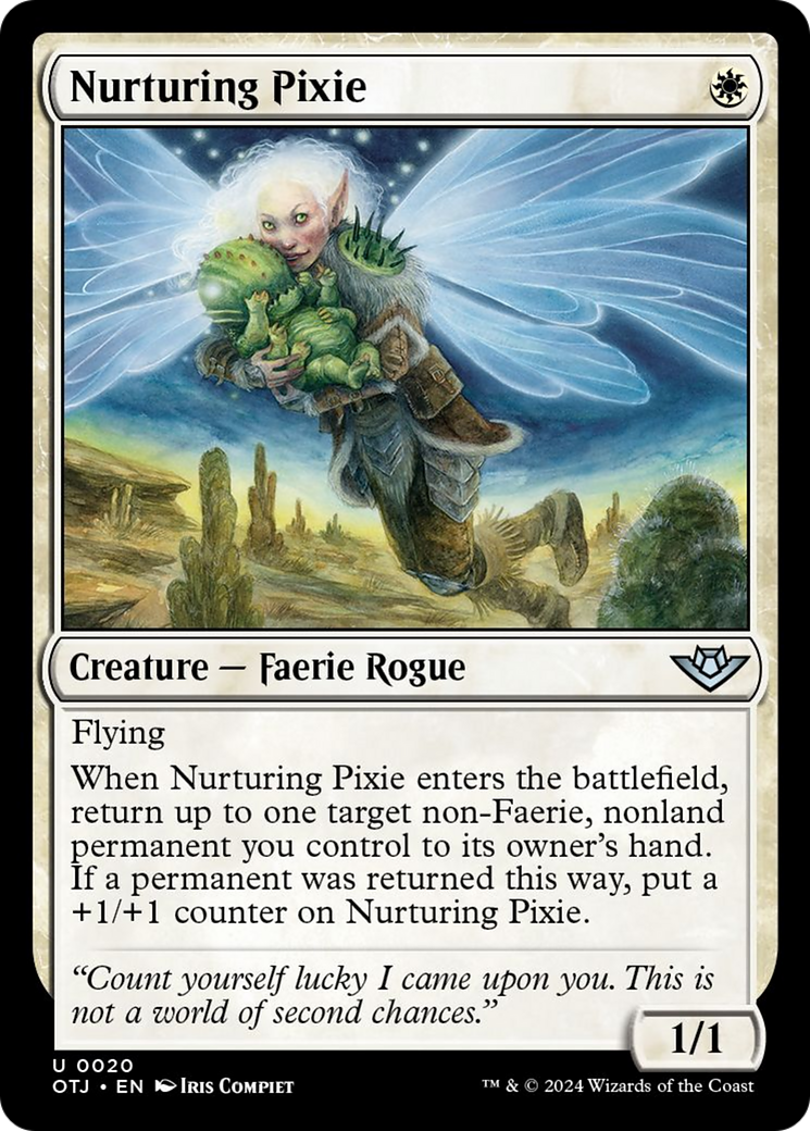 Nurturing Pixie [Outlaws of Thunder Junction] [Foil]