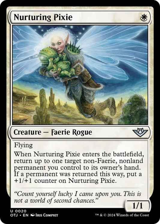 Nurturing Pixie [Outlaws of Thunder Junction] [Foil]
