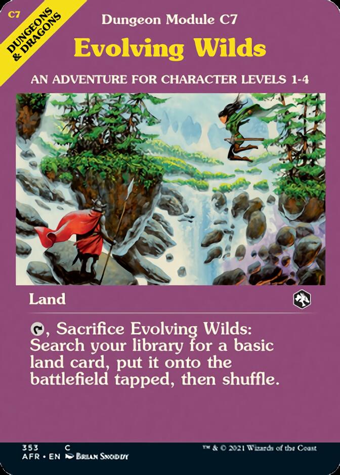 Evolving Wilds (Dungeon Module) [Dungeons & Dragons: Adventures in the Forgotten Realms] [Foil]