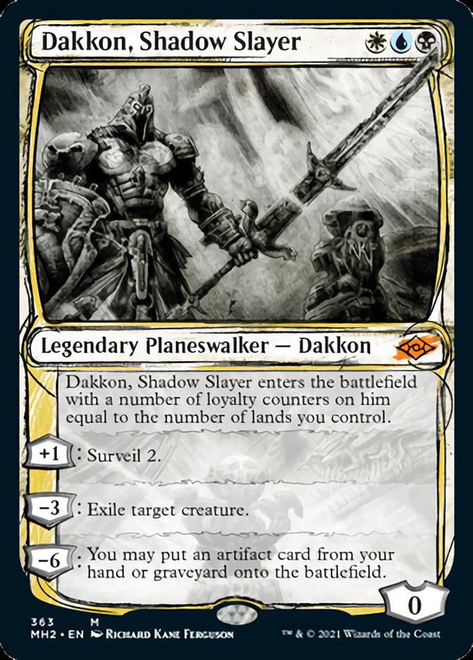 Dakkon, Shadow Slayer (Sketch) [Modern Horizons 2] [Foil]