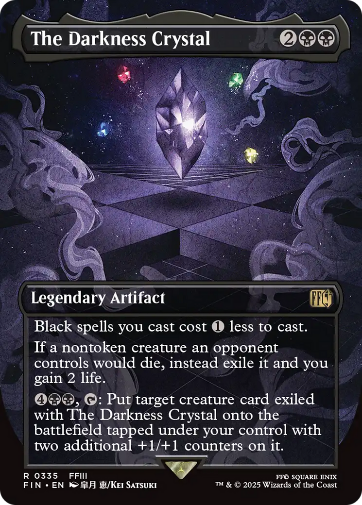 The Darkness Crystal (Borderless) [FINAL FANTASY] [Foil]
