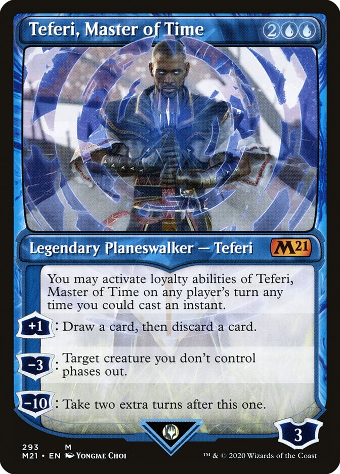 Teferi, Master of Time (Showcase) (293) [Core Set 2021] [Foil]