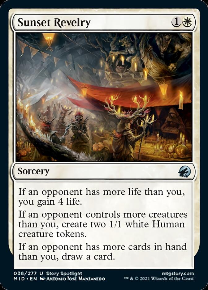 Sunset Revelry [Innistrad: Midnight Hunt] [Foil]