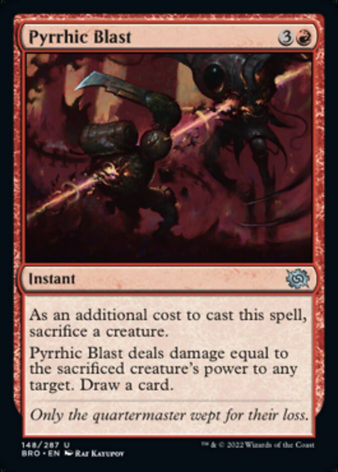 Pyrrhic Blast [The Brothers' War] [Foil]