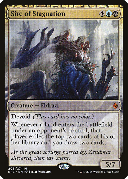 Sire of Stagnation [Battle for Zendikar] [Foil]